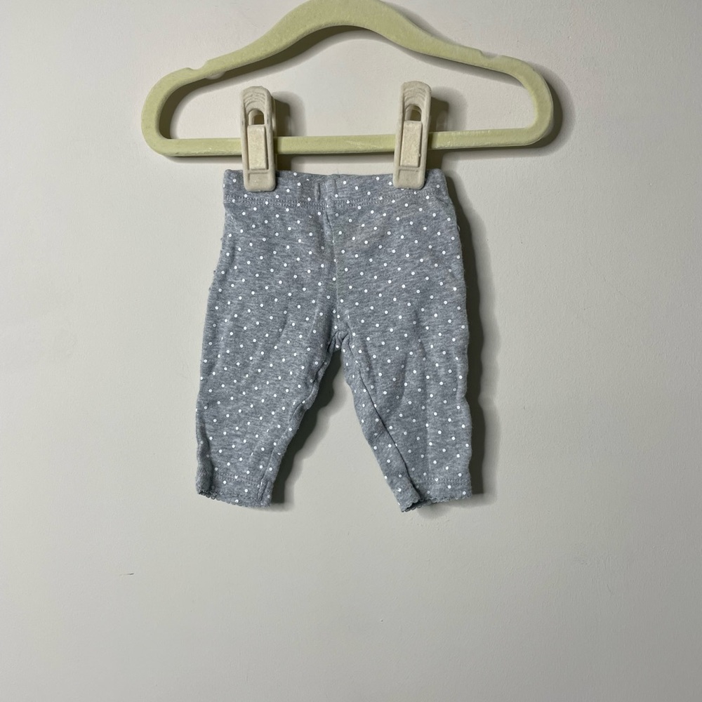 Carter's Grey Polka Dot Leggings Newborn